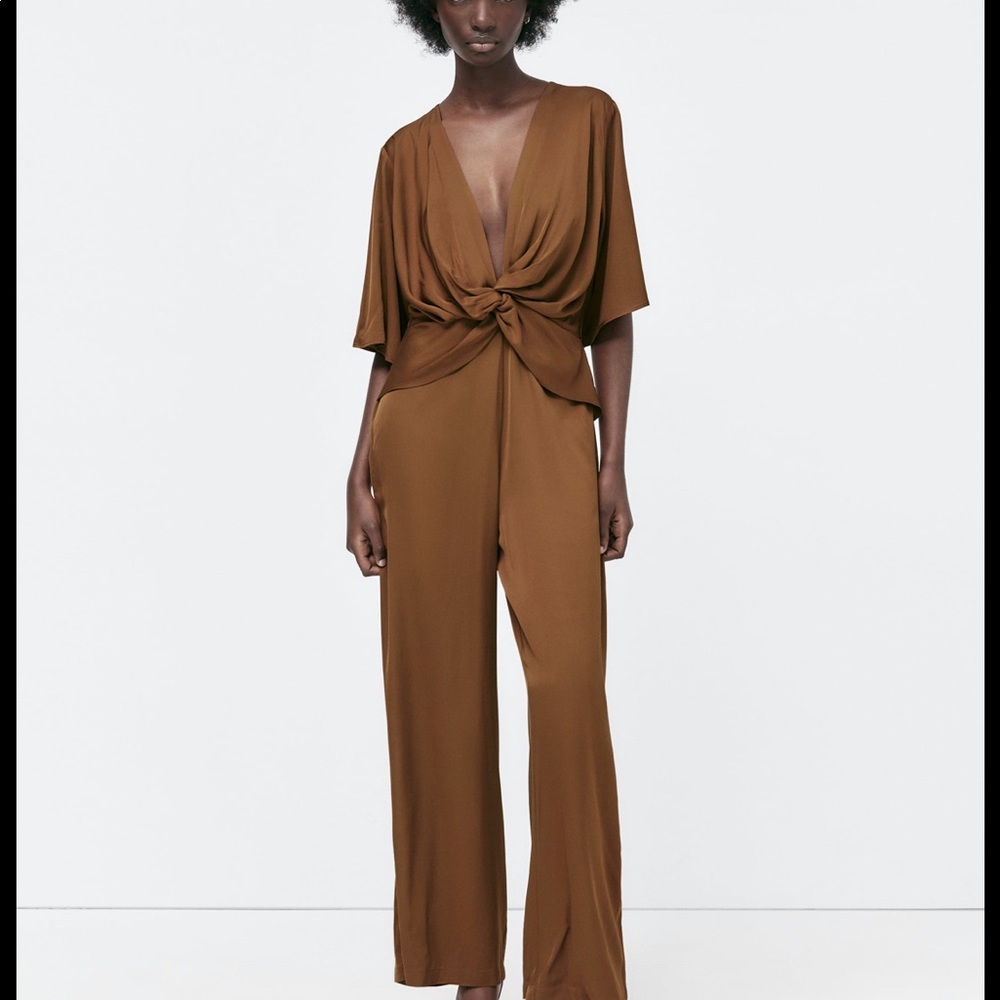 Zara satin jumpsuit